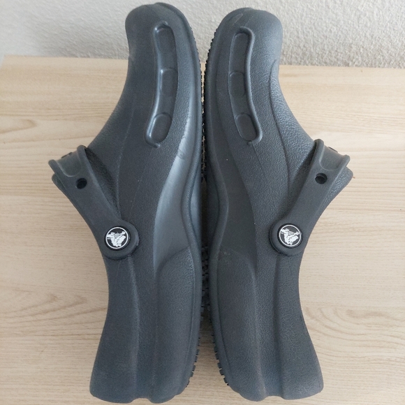 CROCS Bistro Black Work Clogs Men's Size 11 - Picture 3 of 6